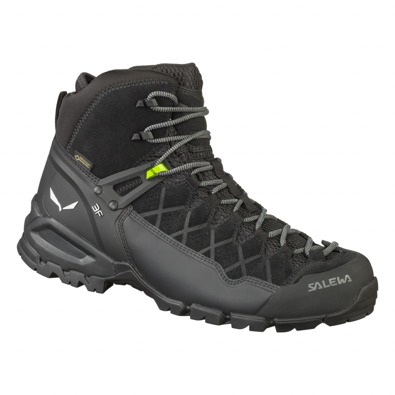 Salewa Men's Alp Trainer Mid GORE-TEX® Hiking Boots Black/Black SXO-584129